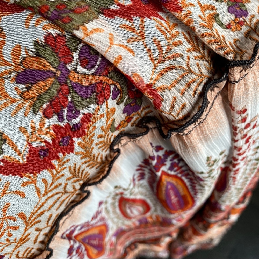 Le Chateau Multicolor Paisley Maxi Dress - Picture 5 of 10
